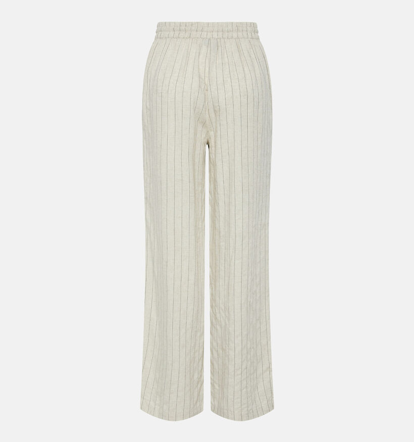 Pieces Pia Beige Wijde broek voor dames (351108)