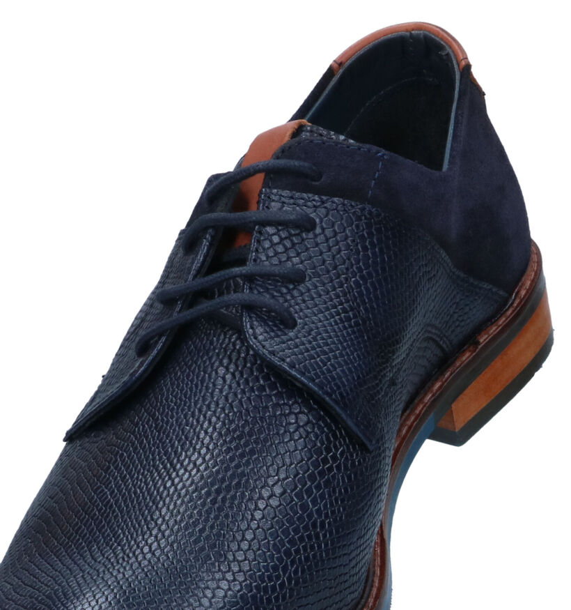 Via Borgo Chaussures classiques en Bleu foncé pour hommes (319709)