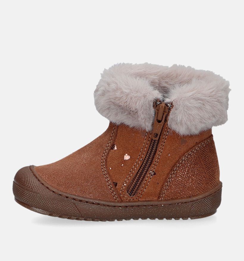 Bopy Josalia Bottes pour bébé en Cognac pour filles (331876) - pour semelles orthopédiques