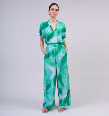 Vero Moda Pantalons Vert