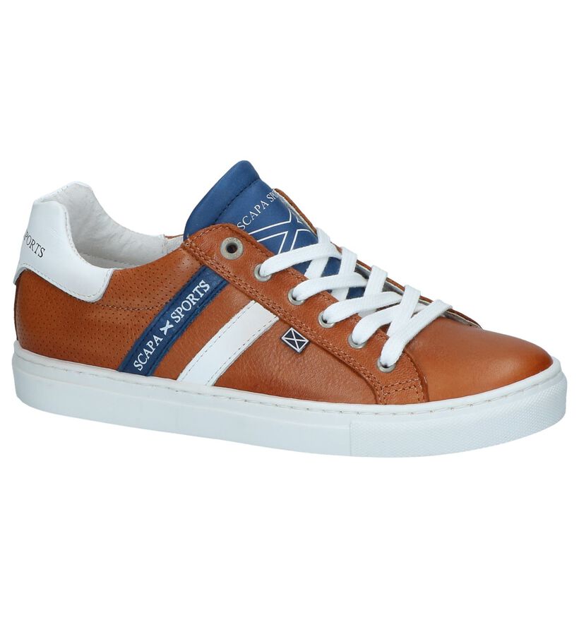 Witte Lage Schoenen Scapa in leer (247294)