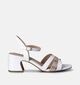 Marco Tozzi Witte Sandalen met blokhak voor dames (354229)