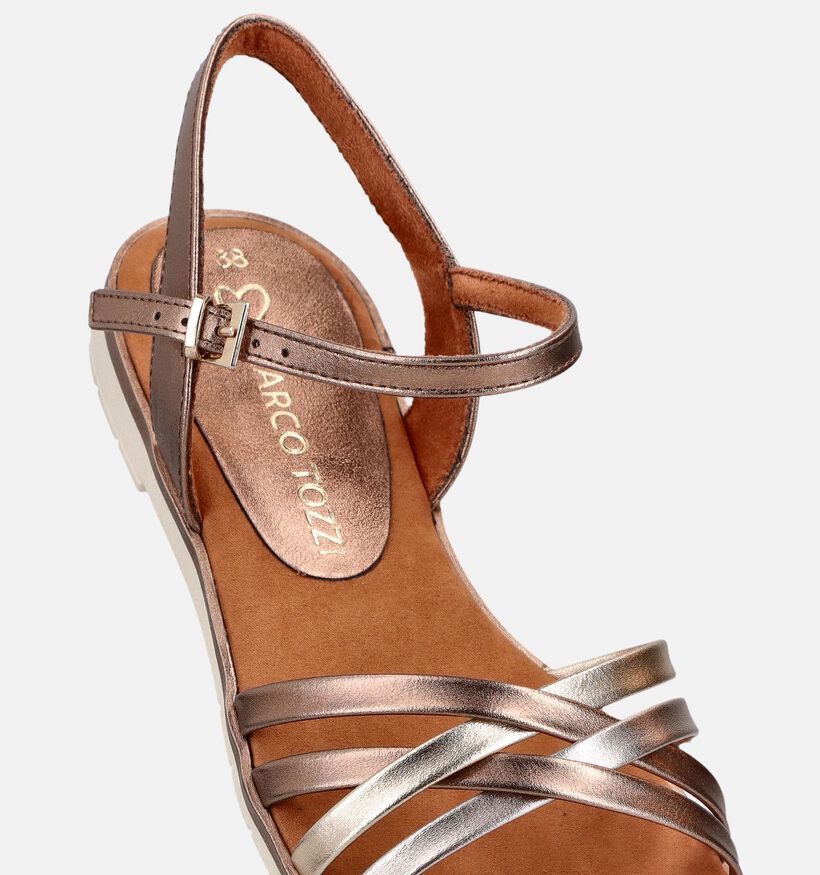 Marco Tozzi Ros&eacute;goud Sandalen voor dames (371878)