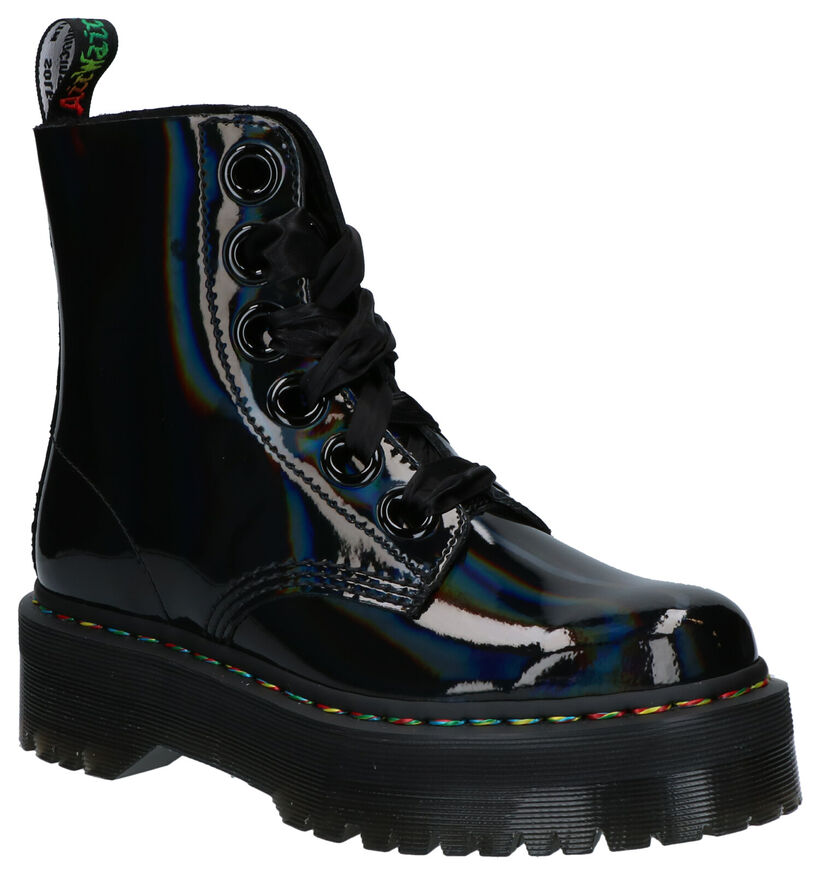 Dr. Martens Molly Zwarte Boots in kunstleer (253422)