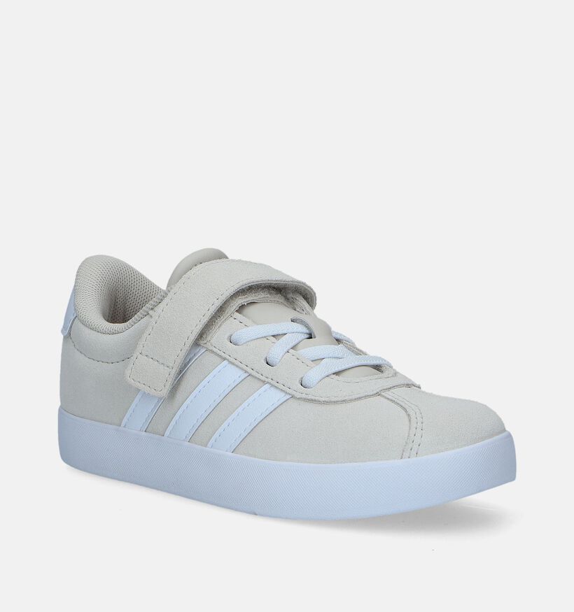 adidas VL Court 3.0 Baskets en Beige pour filles, garçons (341619)