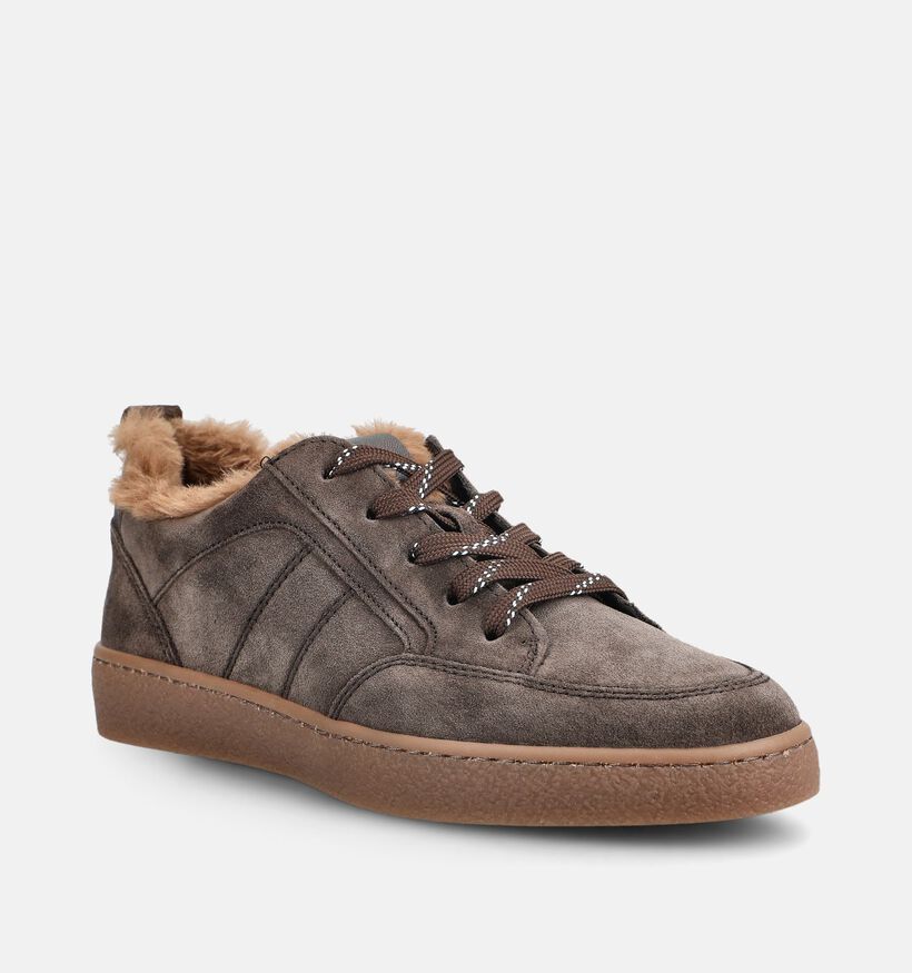 Gabor Comfort Donkerbruine Sneakers voor dames (376990) - geschikt voor steunzolen