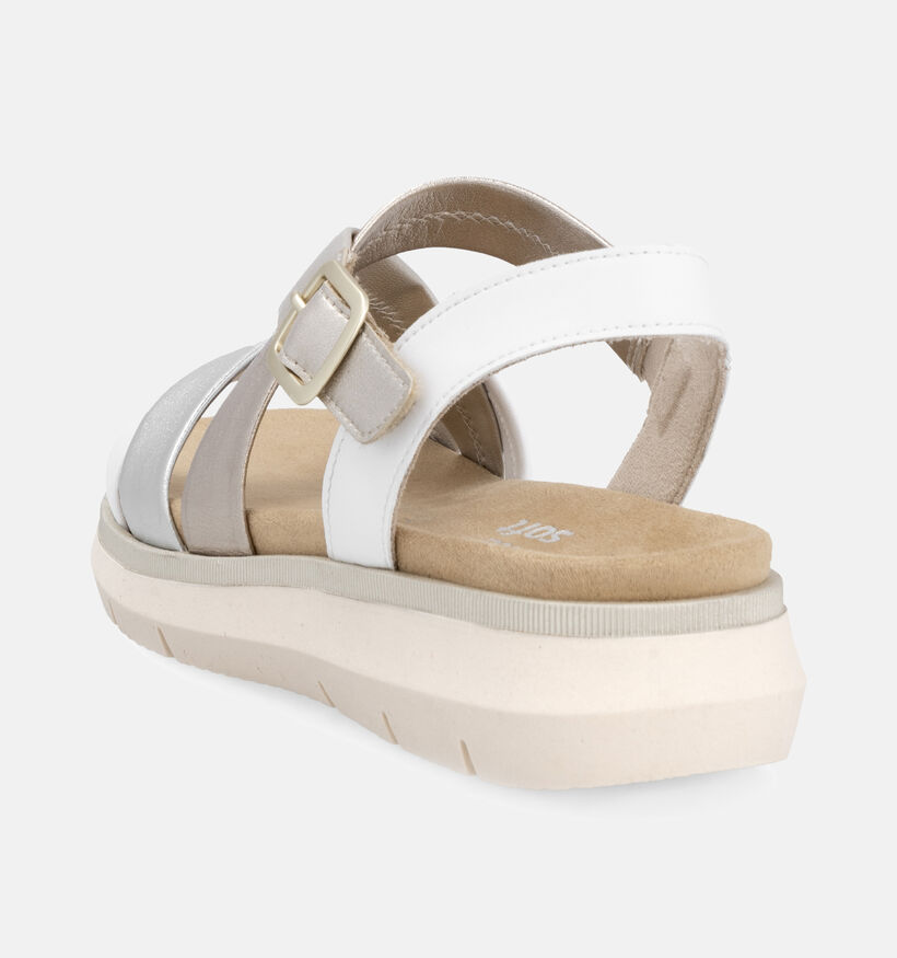 Remote Witte Sandalen met platform voor dames (354861) - geschikt voor steunzolen