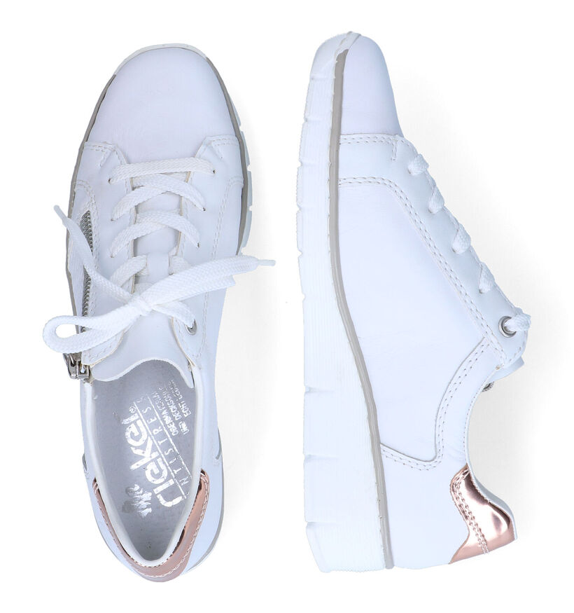 Rieker Baskets casual en Blanc en cuir (307104)