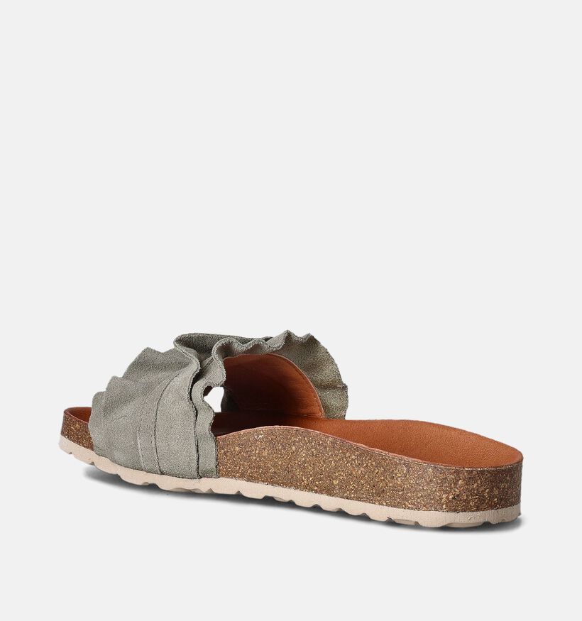 Verbenas Rocio Nu-pieds plates en Vert pour femmes (357417)