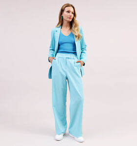 Vero Moda Zelda Pantalon Large en Bleu L32 pour femmes (327058)