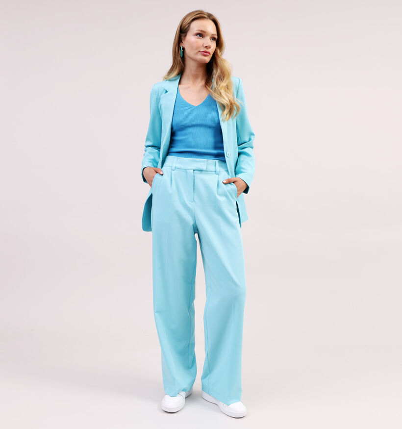 Vero Moda Zelda Pantalon Large en Bleu L32 pour femmes (327058)