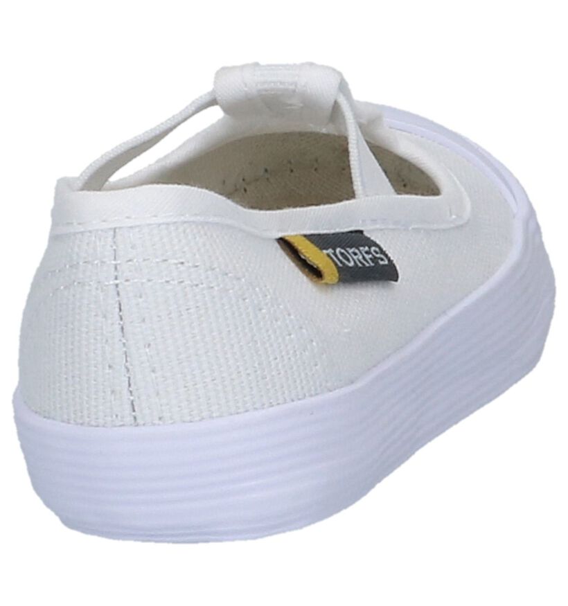 Turnpantoffels Wit Torfs in stof (223316)