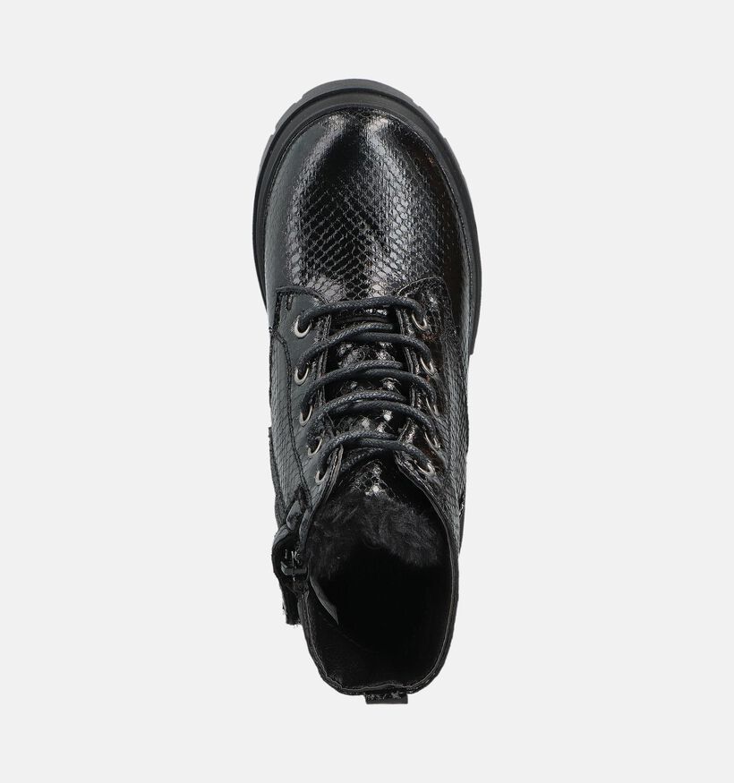 Milo & Mila Zwarte Veterboots voor meisjes (362974)