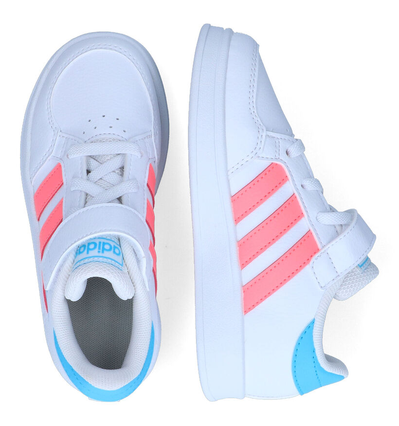 adidas Breaknet Baskets en Blanc pour filles (318927) - pour semelles orthopédiques