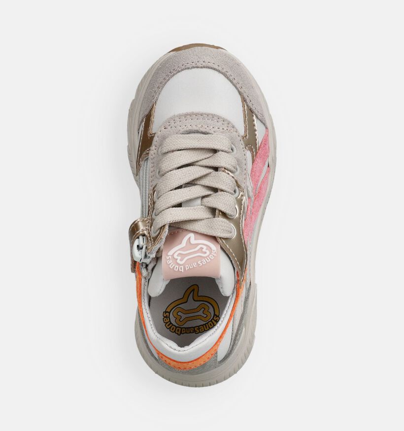 STONES and BONES Pokes Baskets basses en Beige pour filles (372121) - pour semelles orthop&eacute;diques