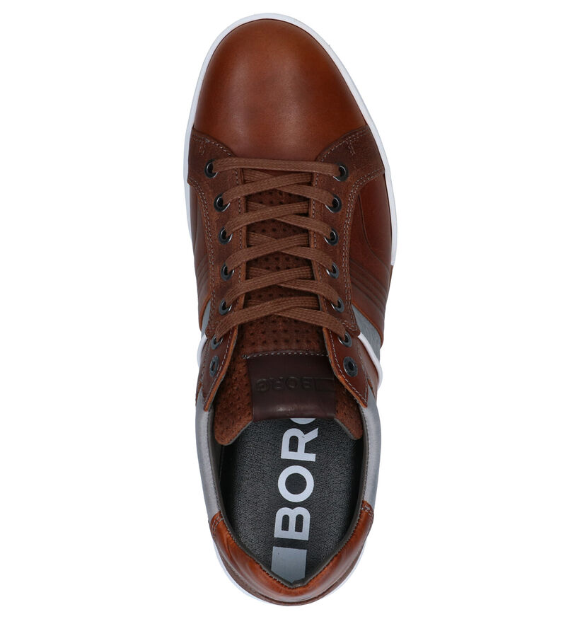 Björn Borg Coltrane Cognac Veterschoenen in leer (266972)