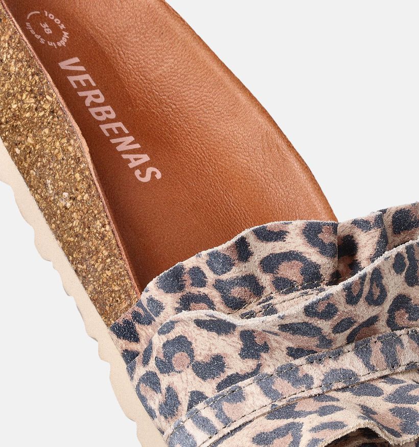 Verbenas Rocio Nu-pieds plates en Marron pour femmes (357426)