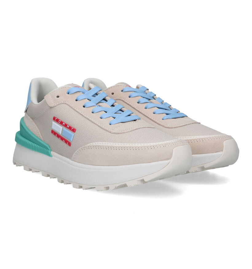 Tommy Hilfiger Ace Tommy Jeans Baskets en Beige en simili cuir (318206)