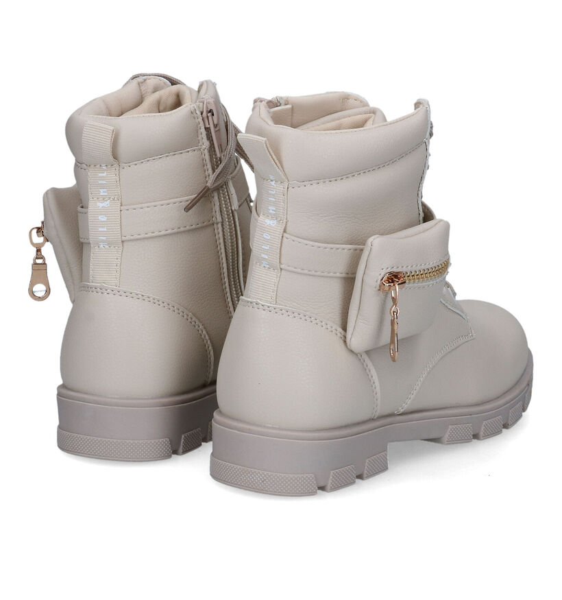 Milo & Mila Bottines robustes en Beige pour filles (313161)