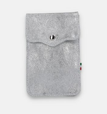 Telefoontasje zilver