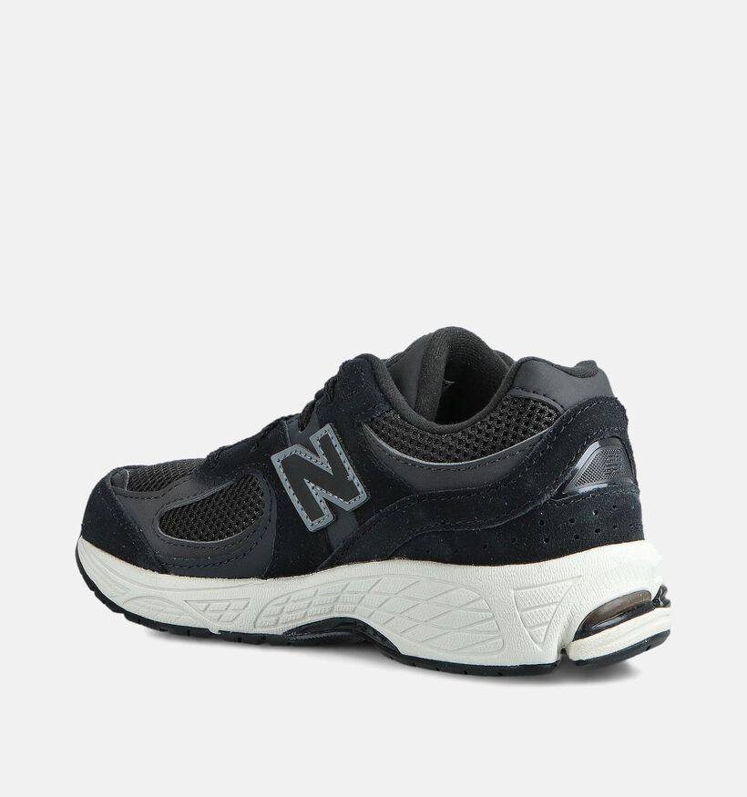 New Balance 2002 Baskets en Noir pour filles, garçons (366176) - pour semelles orthopédiques