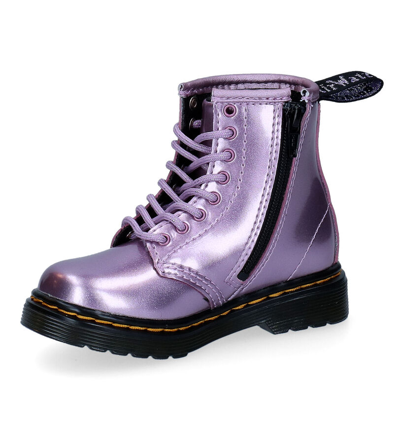 Dr. Martens Cosmic Glitter Rode Boots in kunstleer (294392)