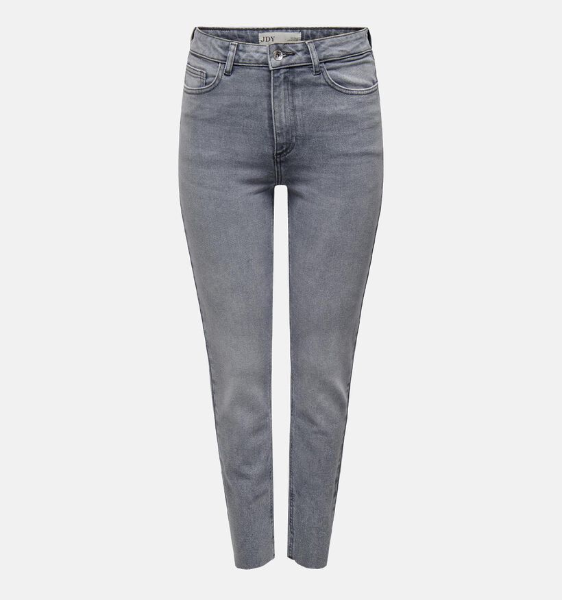 JDY Lullu HW Staight Crop Grijze Jeans L32 voor dames (335395)
