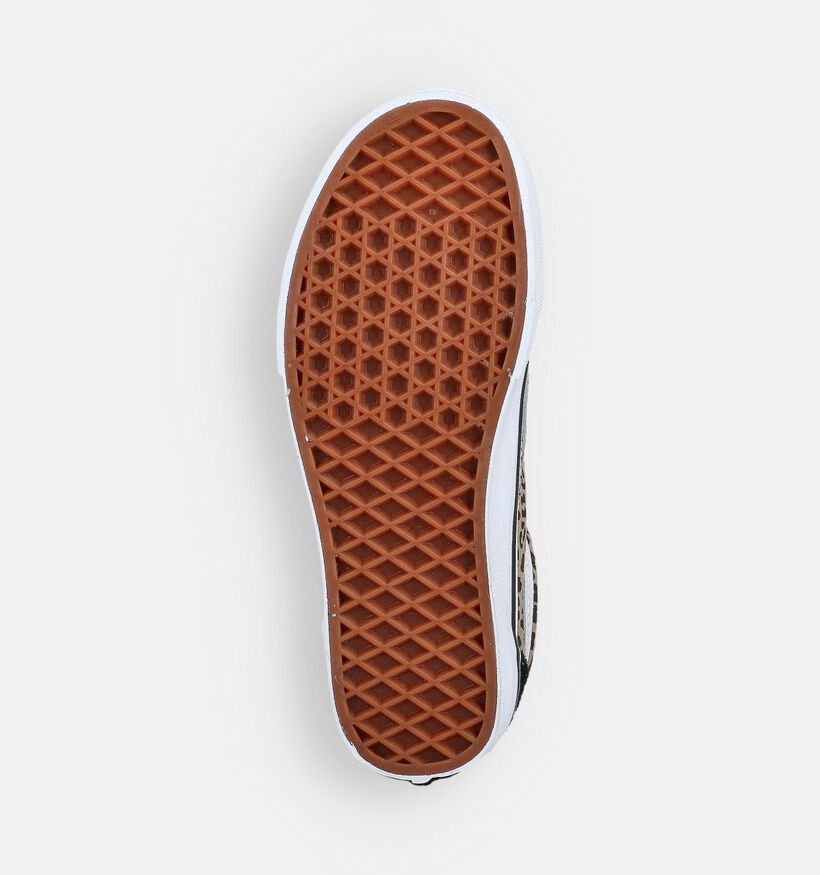 Vans Old Skool Leopard Baskets en Noir pour filles (361120)