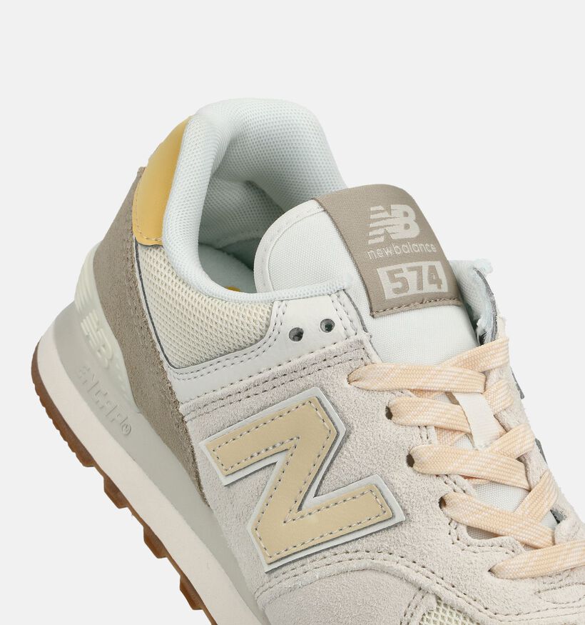 New Balance 574 Beige Sneakers voor dames (374982) - geschikt voor steunzolen