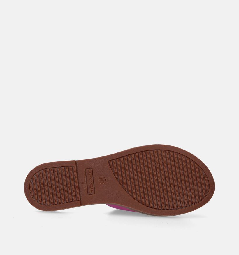 Tamaris Zwarte Platte slippers voor dames (354432)