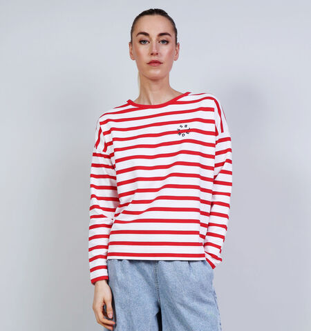 Elbsand T-shirts Blauw/Rood