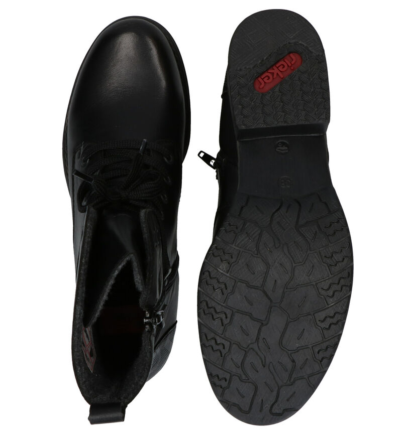 Rieker Zwarte Bottines met veters voor dames (331613)