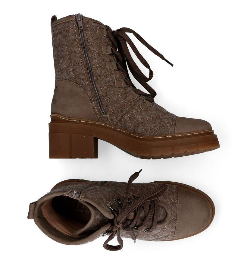 Unisa Jonko Taupe Bottines in nubuck (297872)