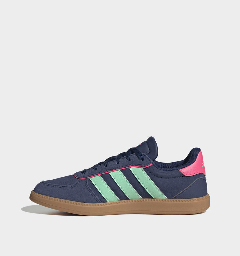 adidas Breaknet Sleek Donkerblauwe/Multi Sneakers voor meisjes (375466)