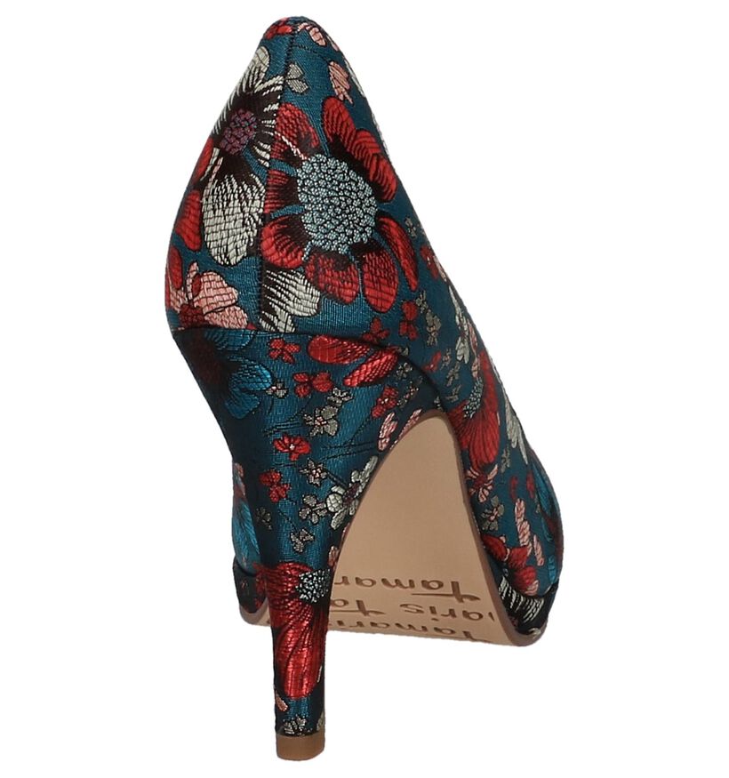 Turquoise Pumps met Hoge Hak Tamaris, , pdp