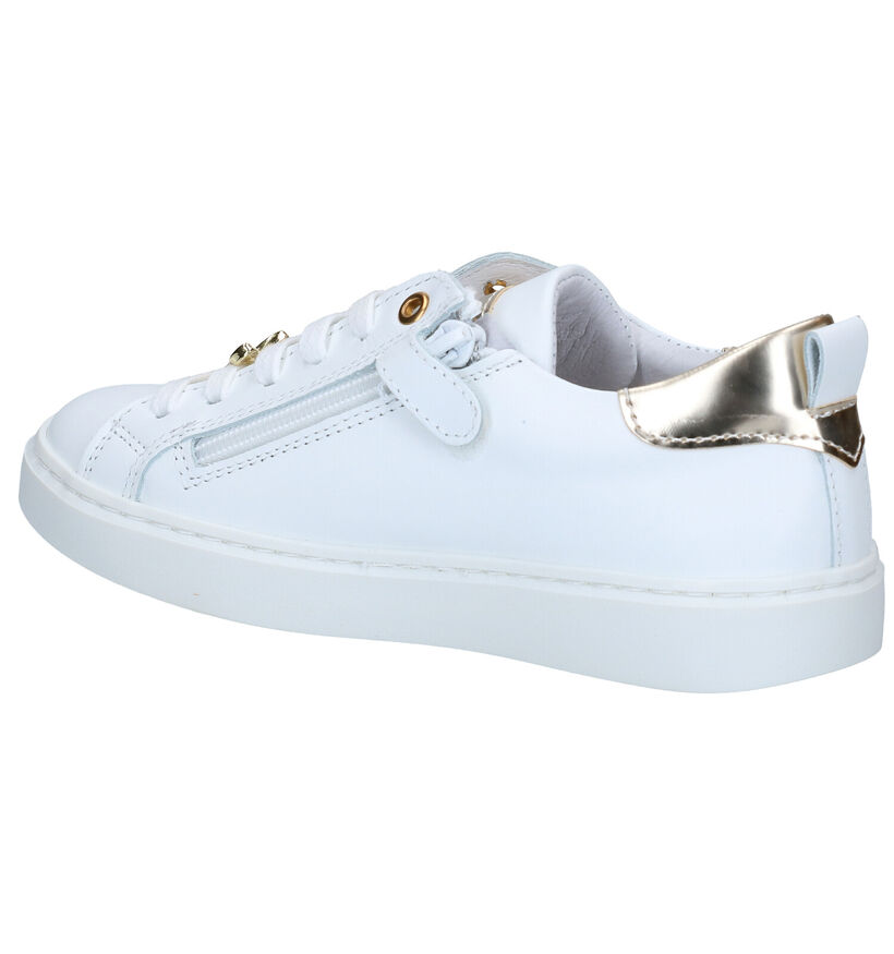 Bana & Co Chaussures basses en Blanc en cuir (286686)