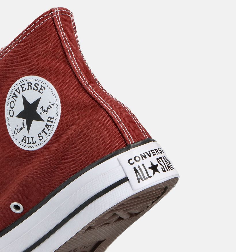 Converse Chuck Taylor All Star High Baskets montantes en Bordeaux pour femmes (359967) - pour semelles orthopédiques