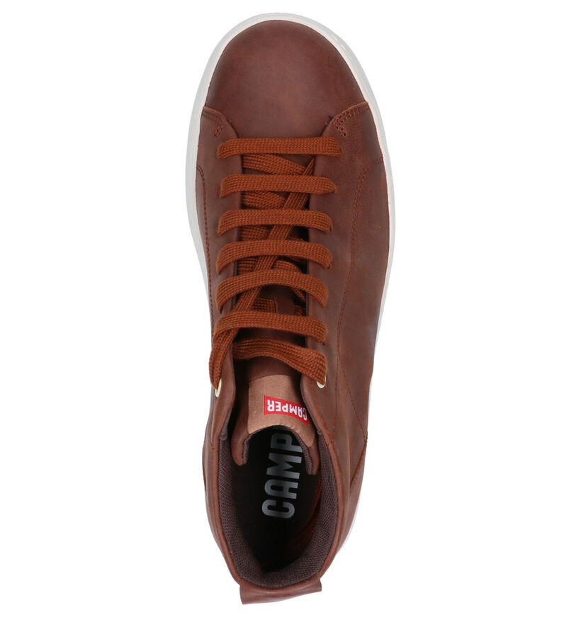 Camper Chaussures hautes en Cognac en cuir (256255)