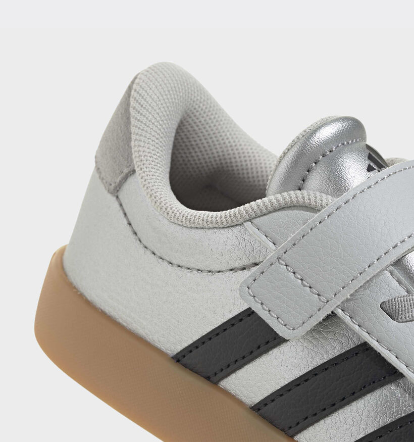 adidas VL Court 3.0 Baskets basses en Argent pour filles (366926) - pour semelles orthop&eacute;diques