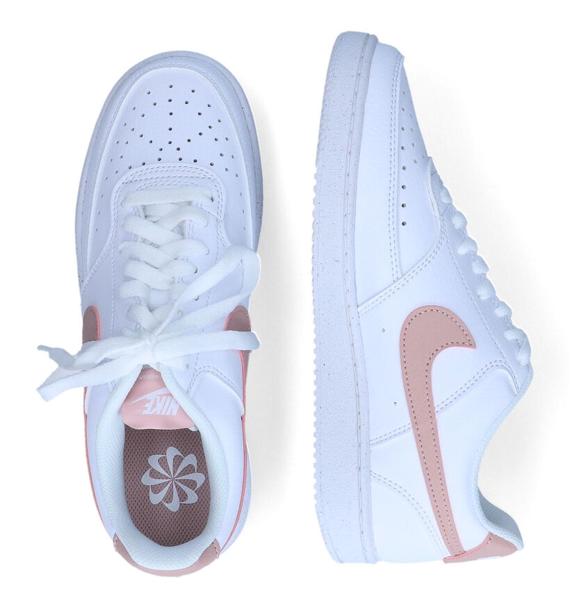 Nike Court Vision Low Next Nature Baskets en Blanc pour femmes (339841)