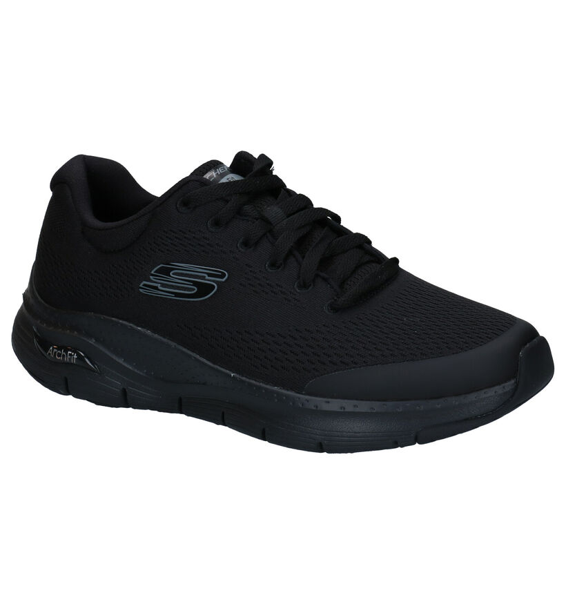 Skechers Arch Fit Baskets en Noir pour hommes (319534) - pour semelles orthopédiques