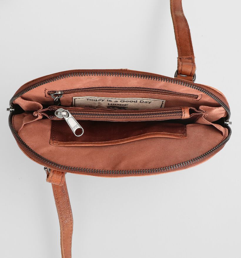 Bear Design Sac port&eacute; crois&eacute; en Cognac pour femmes (382134)
