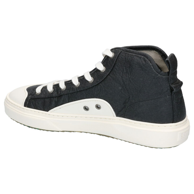 ZOURI Wahoo Zwarte Sneakers in kunstleer (275092)