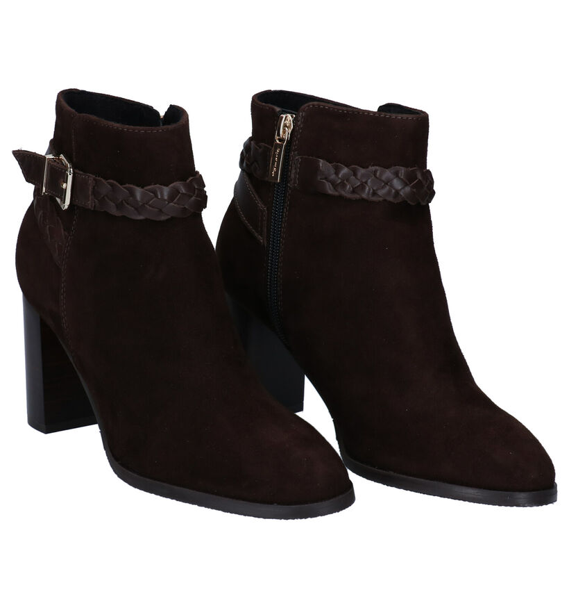 Tamaris Touch it Bottillons à talons en Brun en daim (297009)