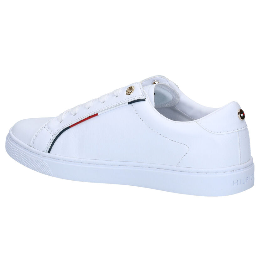 Tommy Hilfiger Signature Witte Sneakers in kunstleer (276240)