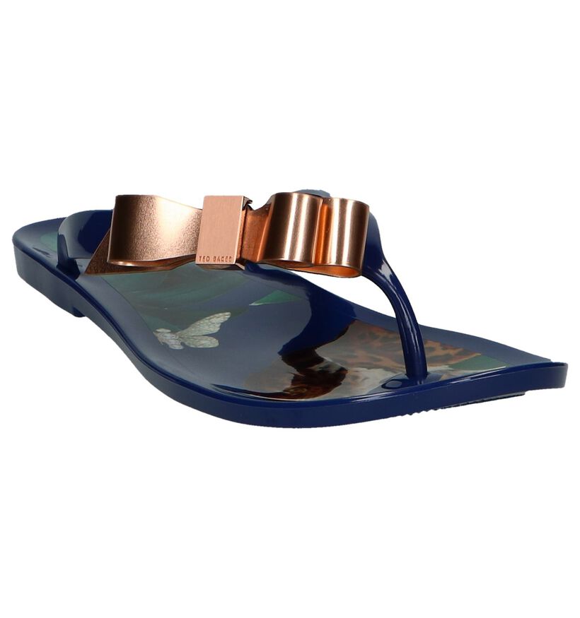 Ted Baker Tongs en Bleu foncé en synthétique (241703)