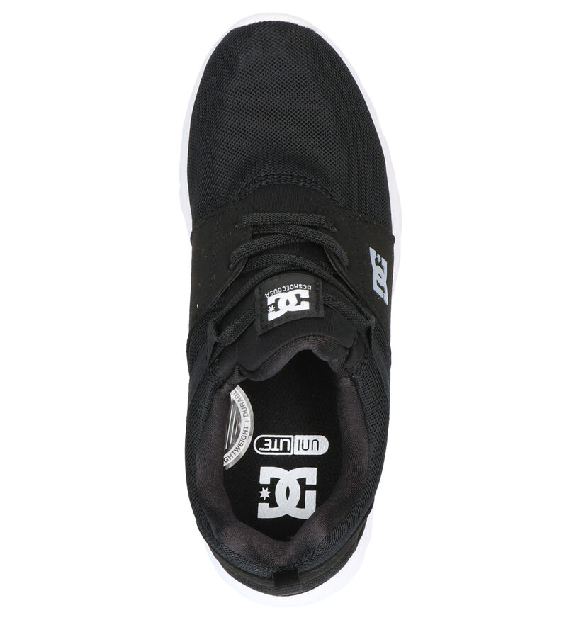 DC Shoes Heathrow Zwarte Sneakers in stof (285617)