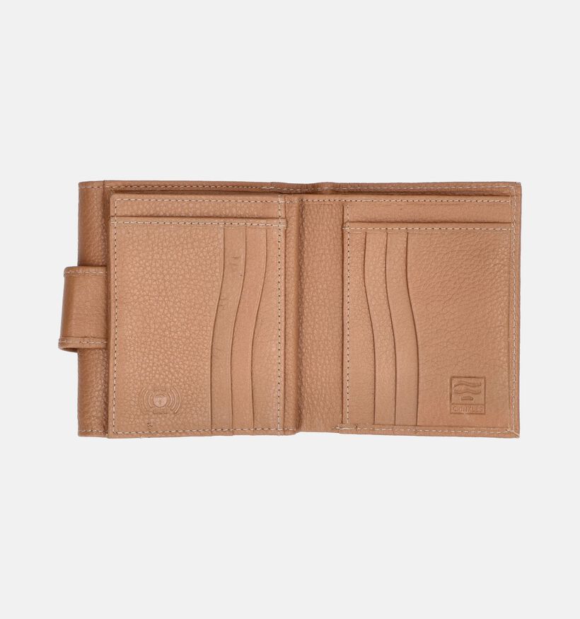 Crinkles Cognac Overslagportemonnee voor heren (358103)