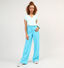 comma Turquoise Geklede Broek voor dames (327327)