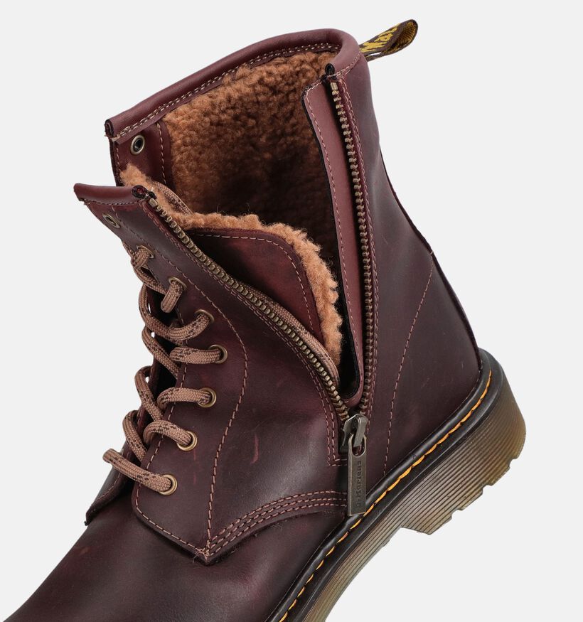 Dr. Martens 1460 Serena Boots &agrave; lacets en Marron pour filles, gar&ccedil;ons (376029)